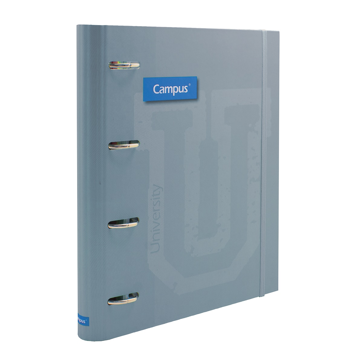 Carpeta ringbook soft Campus University 4 anillas azul manhattan con recambio de 100 hojas 1