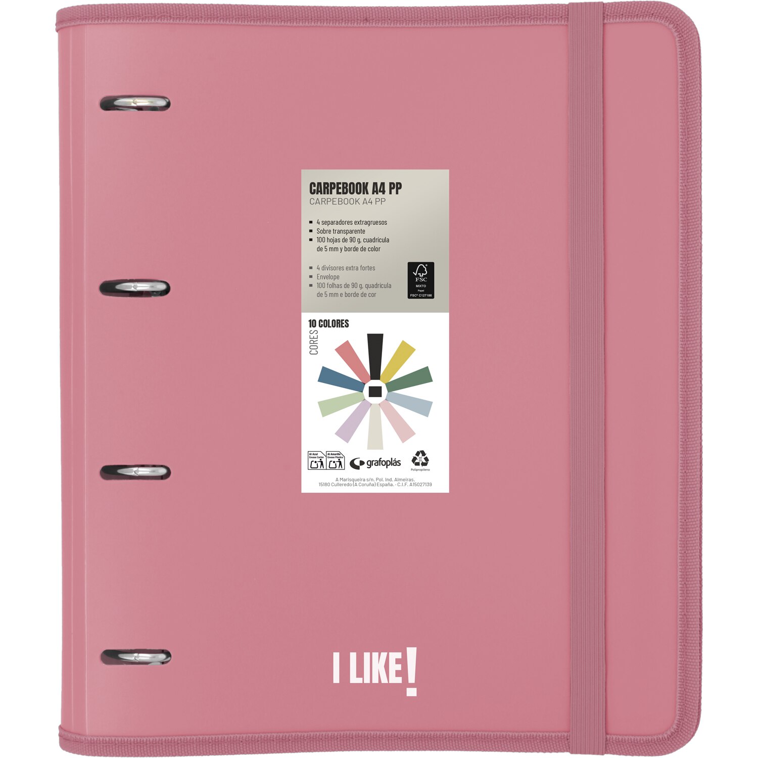 Carpebook polipropileno A4. Like. Grafoplás. Surtido. 7