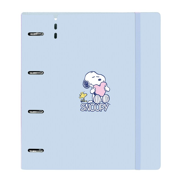 Imagen 0 de Carpeblock pp foam 4 anillas 35mm con recambio Snoopy Safta azul claro