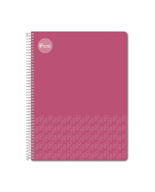 Imagen 0 de Cuaderno Espiral A4 Tapa Plastico 120H Frost Rosa