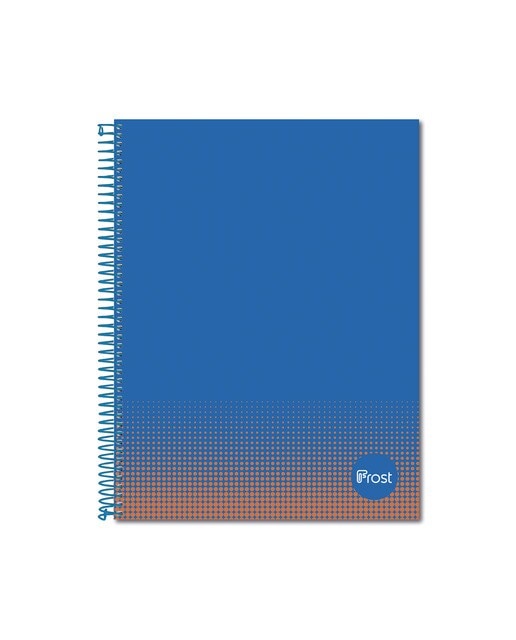 Caderno Espiral A4 Capa Forrada 80 F Azul/Laranja 1