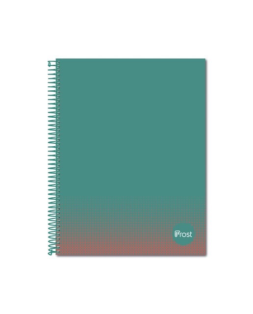 Caderno Espiral A4 Capa Forrada 80 F Verde Verde-1