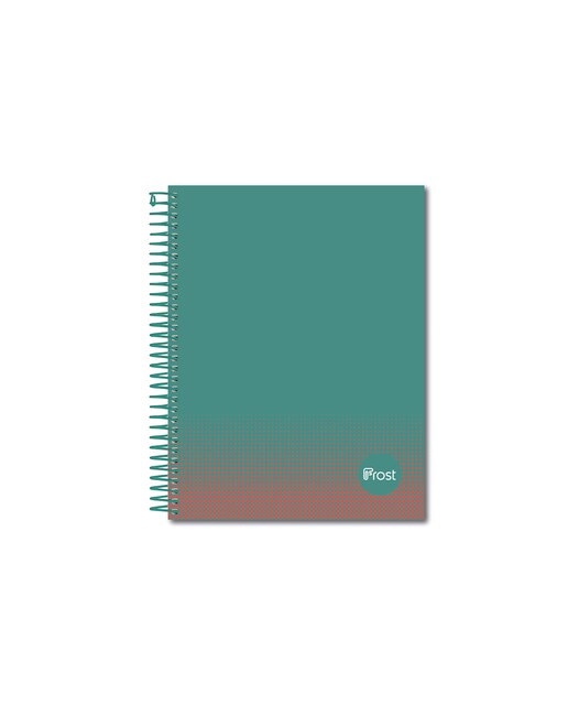 Caderno Espiral A5 Capa Forrada 80 F Verde Verde-1