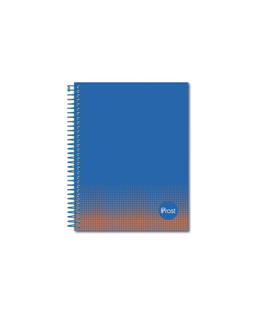 Cuaderno Espiral A5 Tapa Forrada 80H Frost Azul/Naranja 1