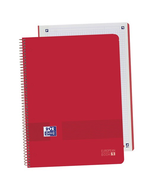 Imagem 0 de Caderno microperfurado Oxford 1 Live&Go Capa de plástico A4+ 80 folhas 5 X 5 vermelho