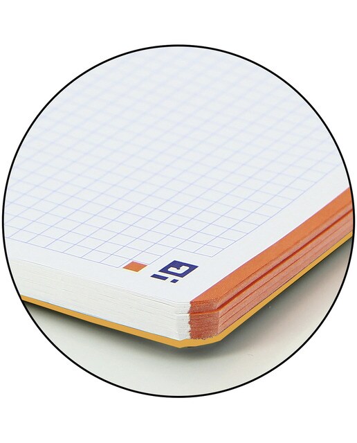 Cuaderno Microperforado Oxford  1 Live&Go Tapa Plástico A4+ 80 Hojas 5X5 Melocotón Melocotón-2