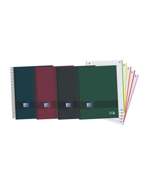 Cuaderno Microperforado Europeanbook5 A4+ Tapa Extradura 5X5 120 Hojas Oxford&You Oxford Colores Neutros Surtido-1