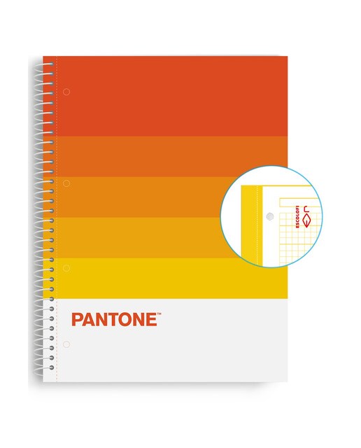 Caderno A4 80/90 Microperfurado Pantone Warmth - Laranja Laranja-1