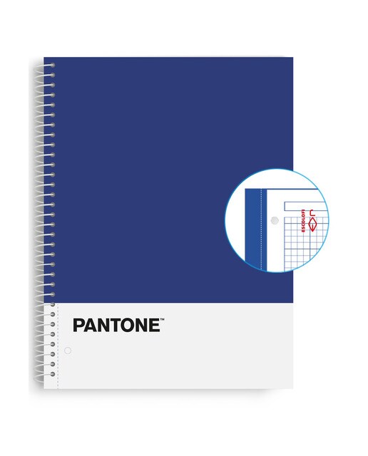 Caderno A4 80/90 Microperfurado Pantone Blue - Azul Azul-1