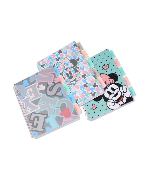 Caderno Project Book com separadores 80g 100 furos Minnie Mouse Coolpack Sortido-1