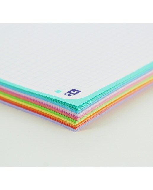 Europeanbook 10 Formato A4+ com 150 Folhas Quadriculado e Capas Extraduras Classic 5x5 mm - Preto Preto-2
