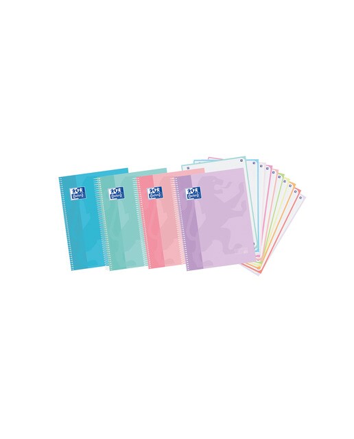 Europeanbook 10 Formato A4+ com 150 Folhas Quadriculado e Capas Extraduras Touch 5x5 mm - Artigo Sortido. Envio realizado de forma aleatória Sortido-1
