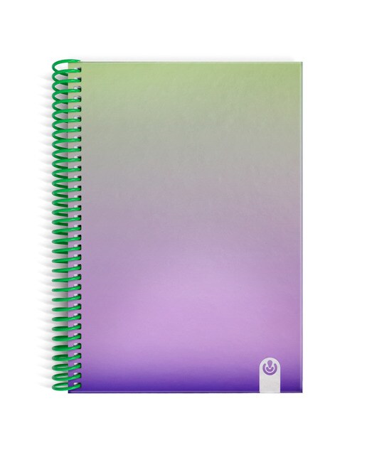 Caderno Forrado de 80 Folhas A5 Quadriculado Gradient 4