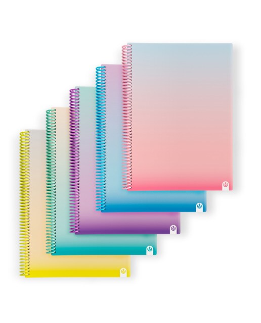 Cuaderno espiral A4 cuadrícula United Carchivo Surtido-1
