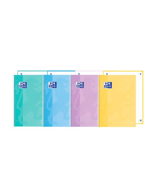 Europeanbook 1 formato a5+ con 80 hojas dots 5x5 y tapas extraduras Touch Oxford surtido colores pastel Surtido-1