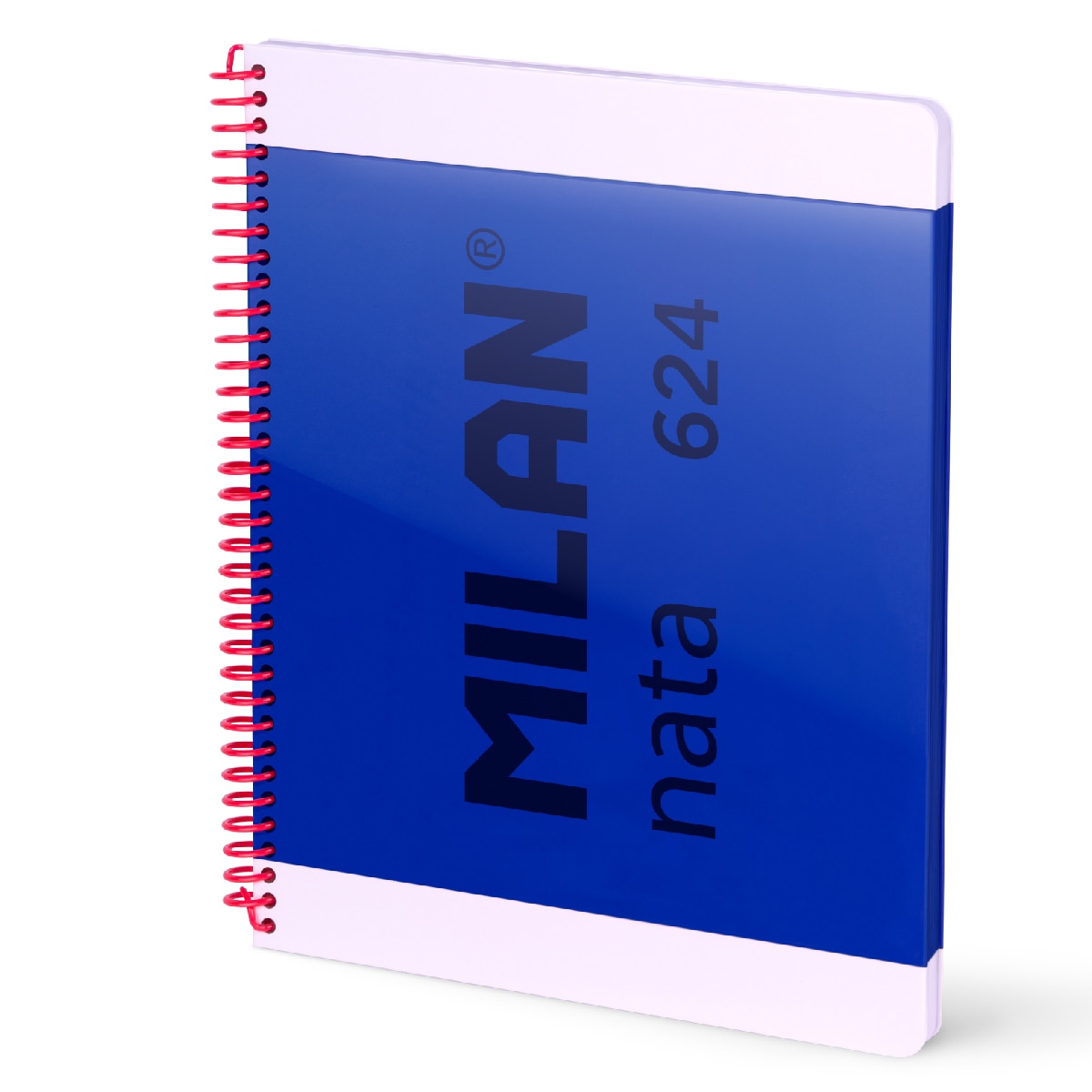 Imagen 0 de Cuaderno A4 con espiral y tapa dura, papel cuadriculado, 80 hojas de 95gr/m², colección MILAN nata 624 since 1918, azul