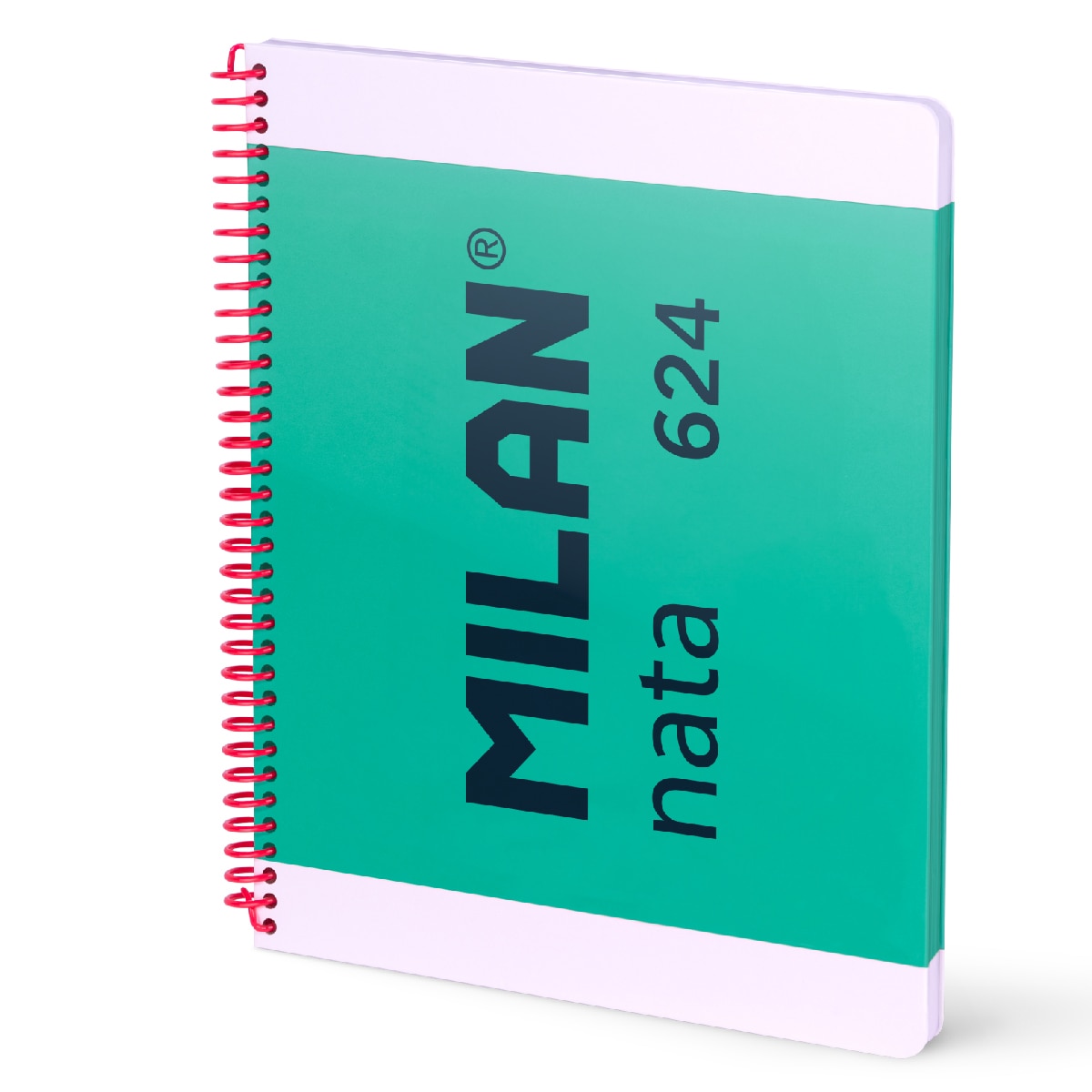 Imagen 0 de Cuaderno A4 con espiral y tapa dura, papel cuadriculado, 80 hojas de 95gr/m², colección MILAN nata 624 since 1918, verde