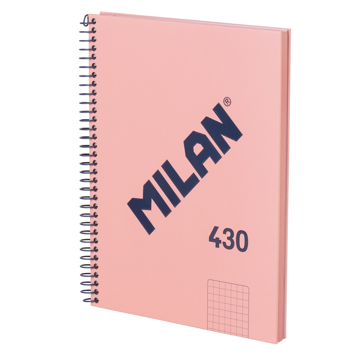 Imagen 0 de Cuaderno A5 con espiral y tapa dura, papel cuadriculado (5 x 5 mm), 80 hojas de 95 gr/m², colección 430 since 1918, rosa
