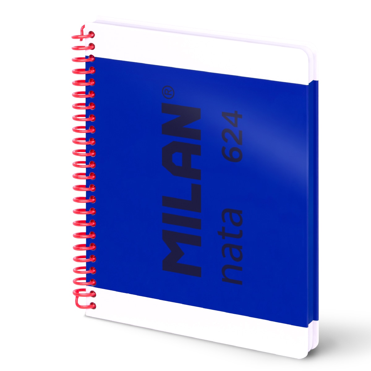 Imagen 0 de Cuaderno A5 con espiral y tapa dura, papel cuadriculado, 80 hojas de 95gr/m², colección MILAN nata 624 since 1918, azul