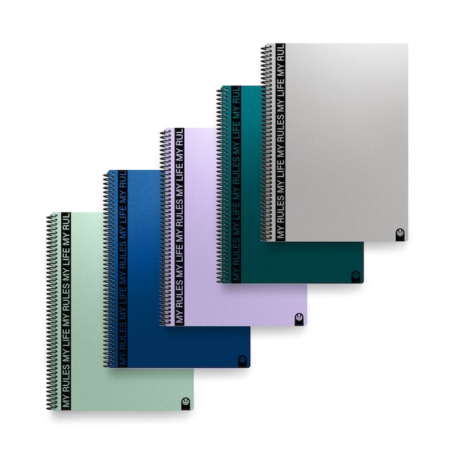 Imagen 0 de Cuaderno A4 espiral My Rules 80 hojas cuadrícula 4x4 Carchivo surtido