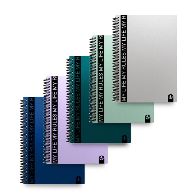 Imagen 0 de Cuaderno A5 espiral My Rules 80 hojas cuadrícula 4x4 Carchivo surtido