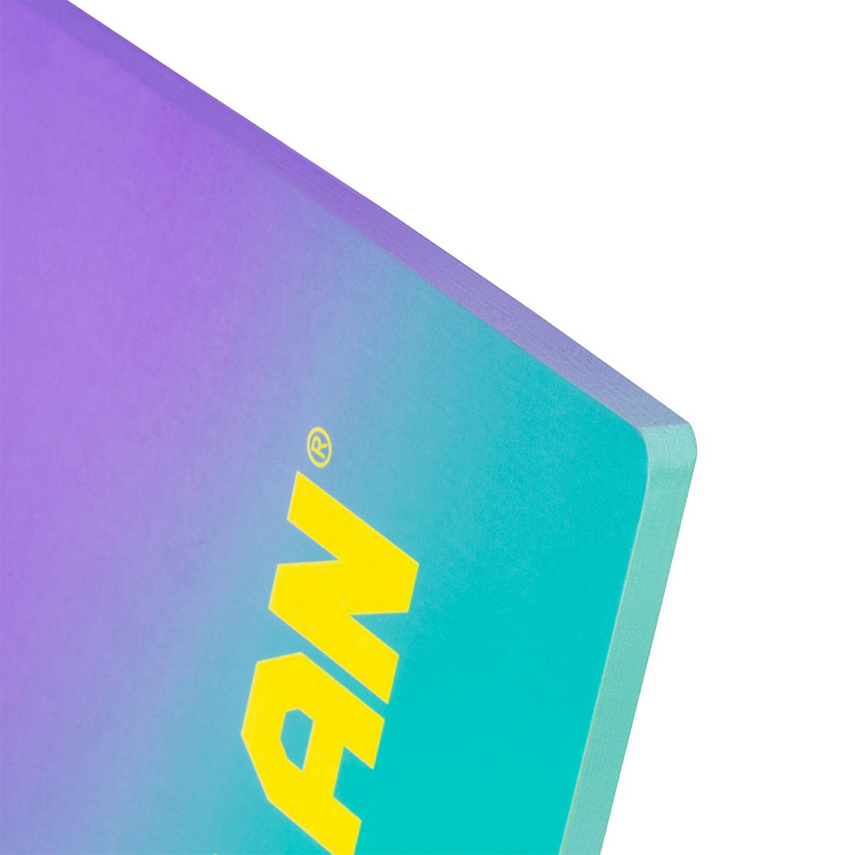 Bloco de Notas A4, Papel Quadriculado, 48 Folhas de 95 gr/m², Coleção Sunset - Turquesa Verde / Roxo-5