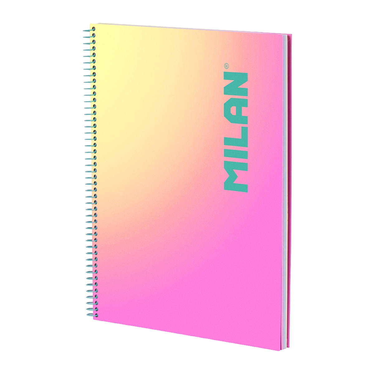 Imagem 0 de Caderno A4 com Espiral e Capa Dura, Papel Quadriculado, 90 Folhas de 95gr/m², Coleção Sunset - Rosa