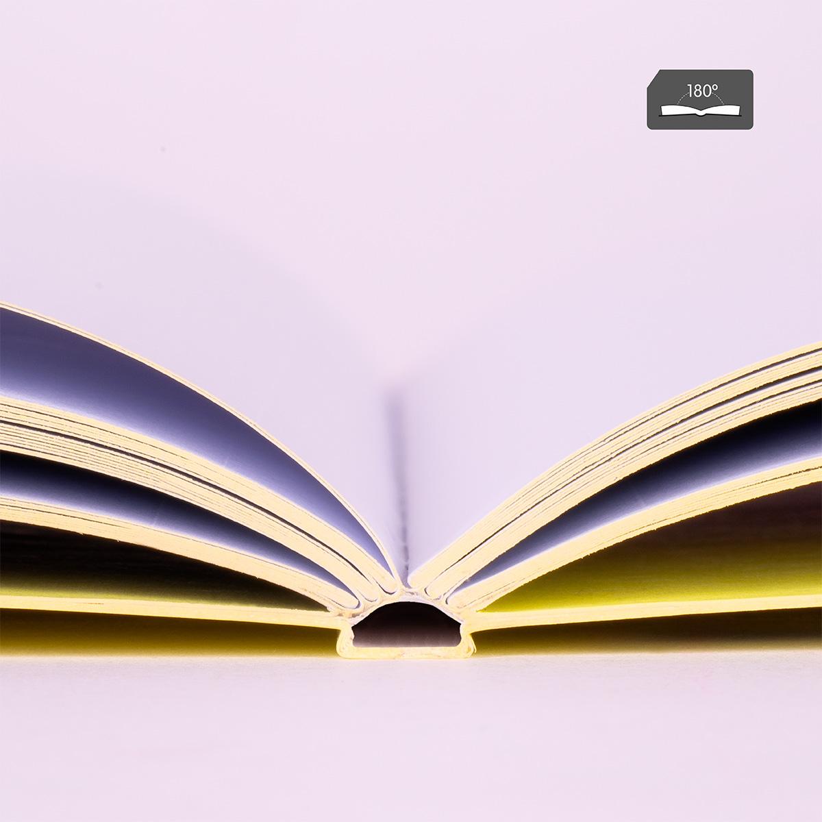 Bloco de Notas A4, Papel Quadriculado, 48 Folhas de 95 gr/m², Coleção Sunset - Amarelo Amarelo / Rosa-7