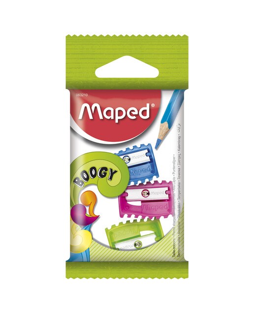 Imagen 0 de Blíster con 3 Sacapuntas Boogy Colores Surtidos Maped