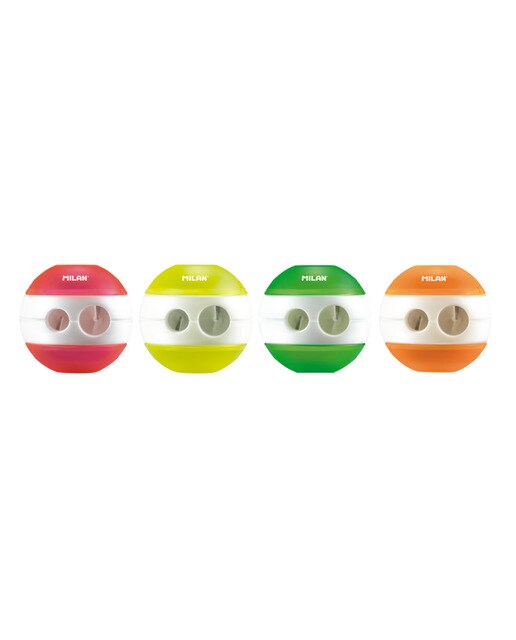 Afia-lápis duplo Sphere Série Fluo MILAN cores sortidas Sortido-1