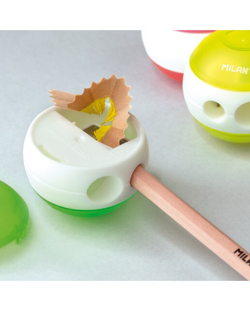 Afia-lápis duplo Sphere Série Fluo MILAN cores sortidas Sortido-2
