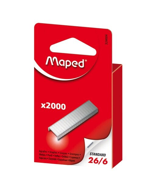 Caja Colgable de 2.000 Grapas Nº 26/6 Maped