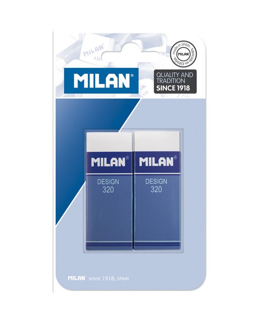 Blister de 2 Borrachas de Plástico 320 Milan 1