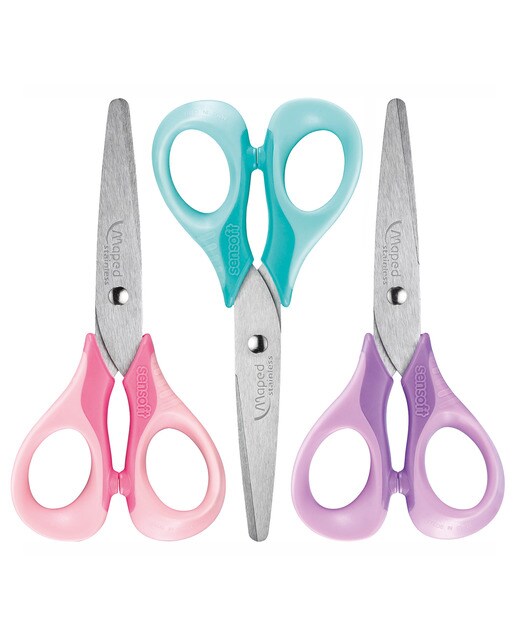 Tijeras Sensoft 13 cm Pastel MAPED 1