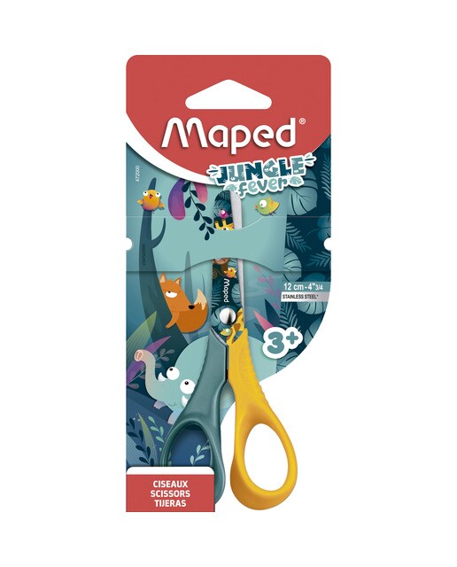 Imagen 0 de Tijeras jungle fever vivo 12cm cartón Maped