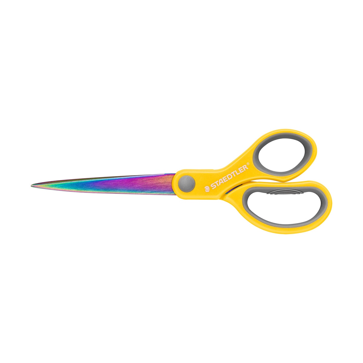 Pack com uma Tesoura,  Lâminas Aredondadas em Aço Inox, STAEDLTER, Cor Amarelo, Coral e Turquesa 6