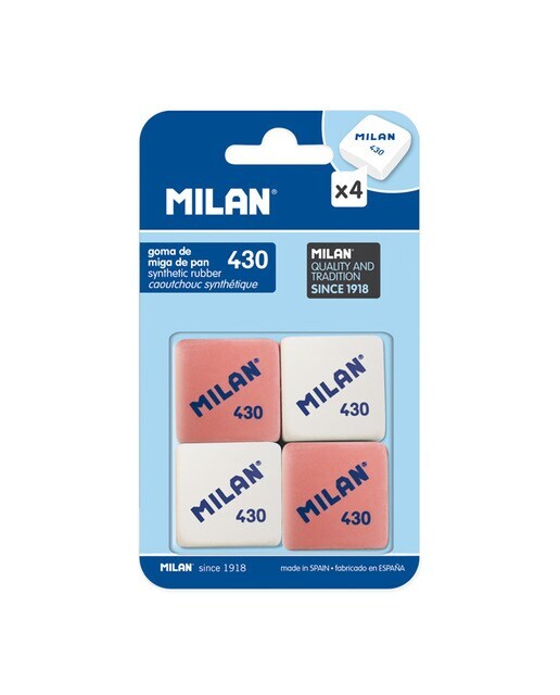 Blíster 4 gomas 430 MILAN (miga de pan)