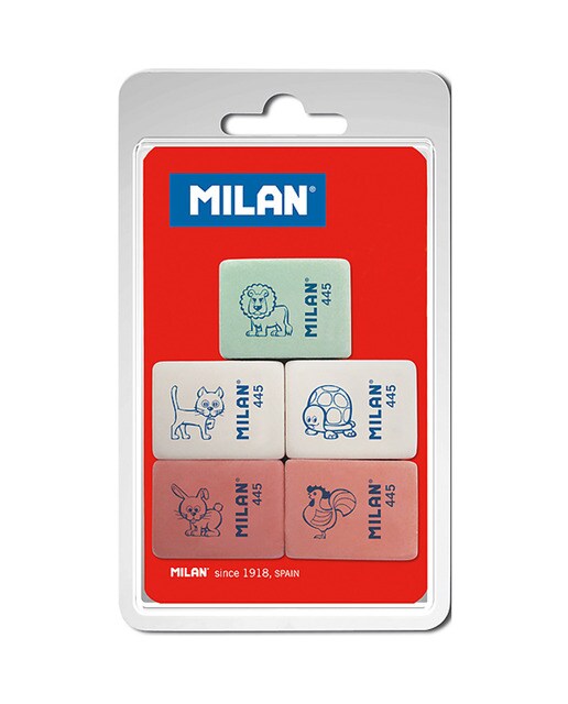 Imagem 0 de Blister 5 borrachas Milan 445