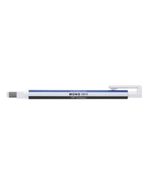 Porta-borrachas de precisão MONO ZERO de ponta rectangular branco, azul e preto 1