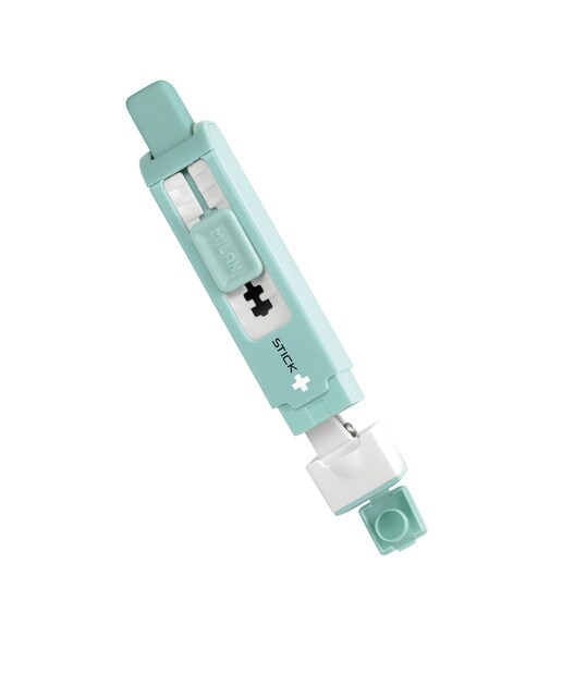 Blister 1 Afia-Borracha STICK Edição + com efeito antibacteriano turquesa 3