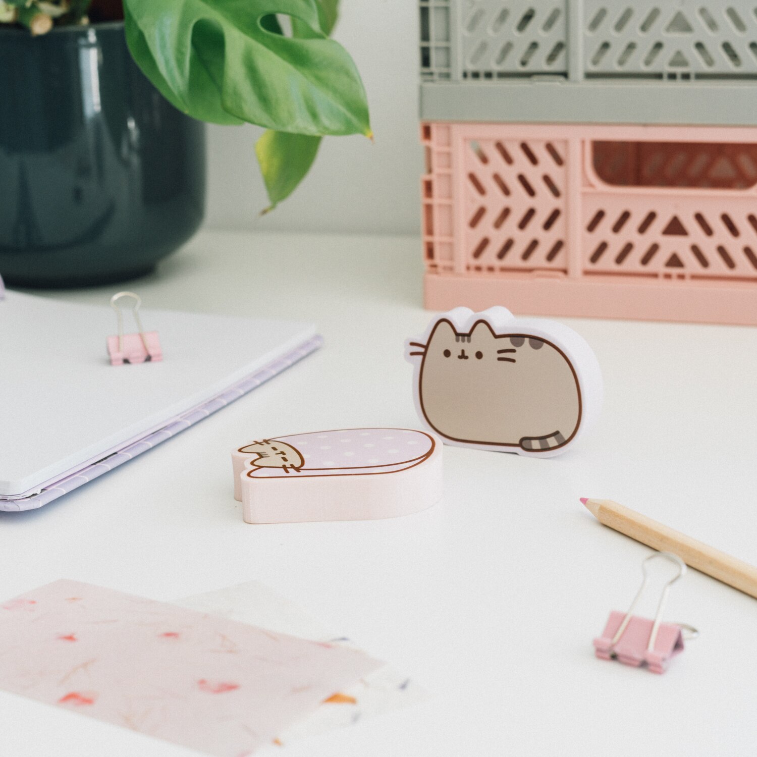 Set de gomas de borrar Pusheen Moments Erik lila Lila / Rosa-5
