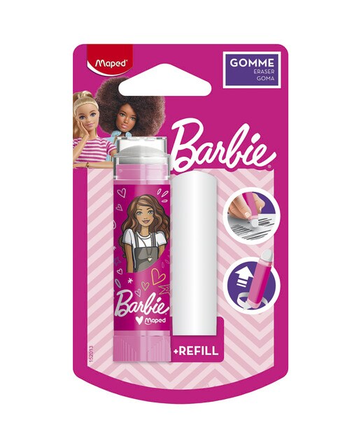 Imagem 0 de Borracha em stick BARBIE blister MAPED