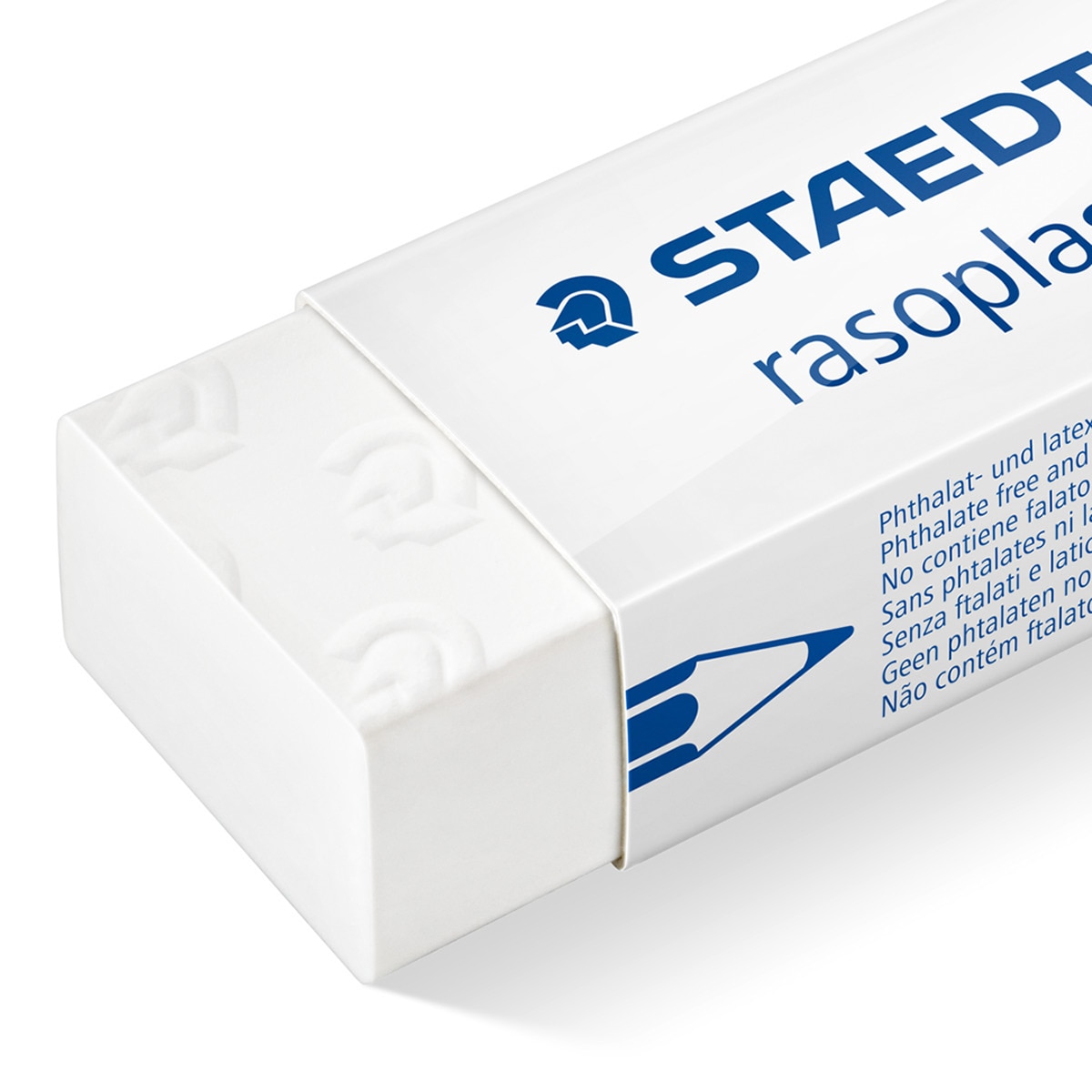 Goma rasoplast 65x23x13mm,  nueva fórmula para escuela y oficina, STAEDTLER color blanco, 2