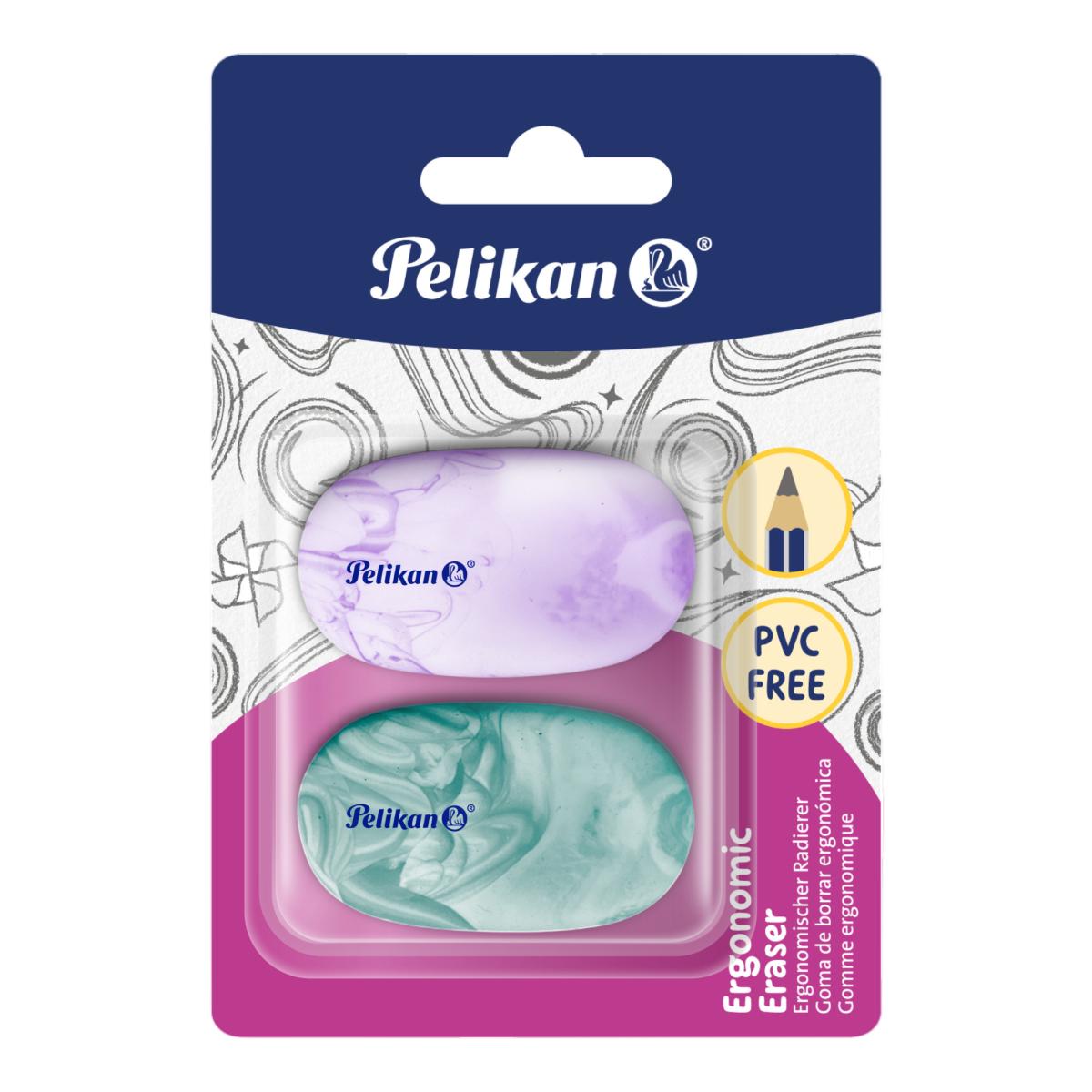 Borracha Pelican Vinil Ergonomic Eraser Branco-4