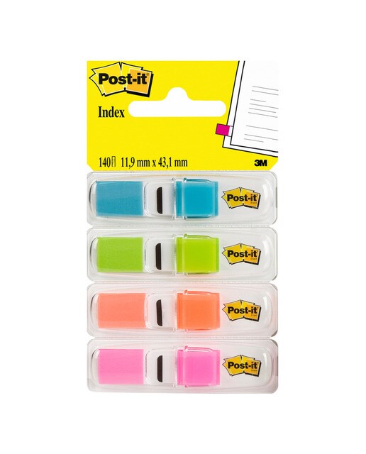 Imagen 0 de Pack 3 marcadores de colores + otro marcador de color gratis Index 1/2'' Post-it