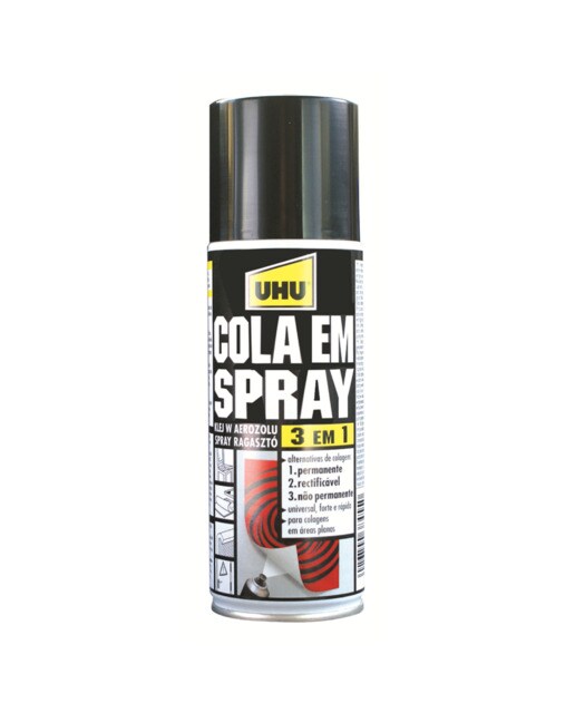 Imagem 0 de Spray Adesivo 3 em 1 Aerossol 200 ml amarelo