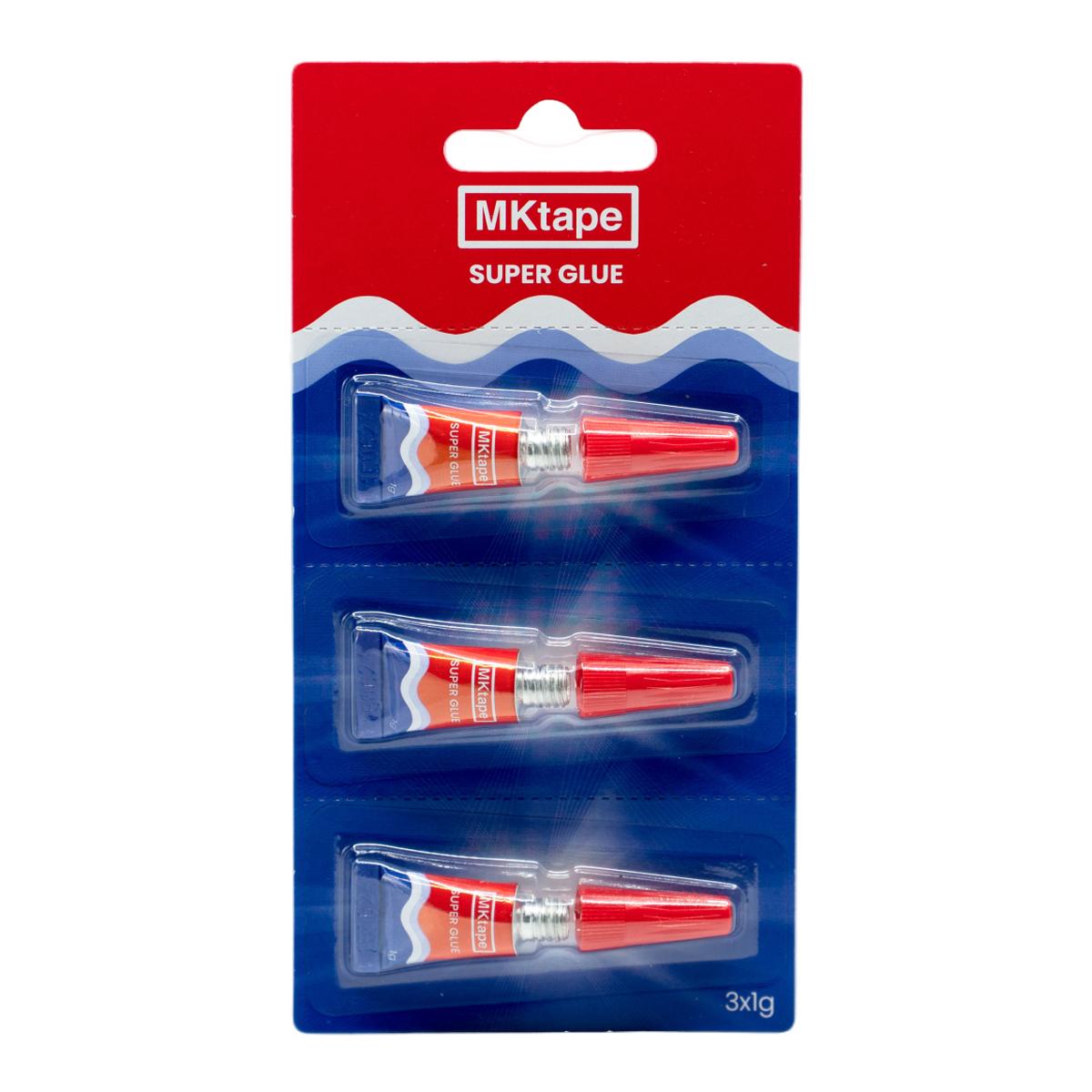 Imagen 0 de Blíster 3 tubos Super Glue 1gr Mktape