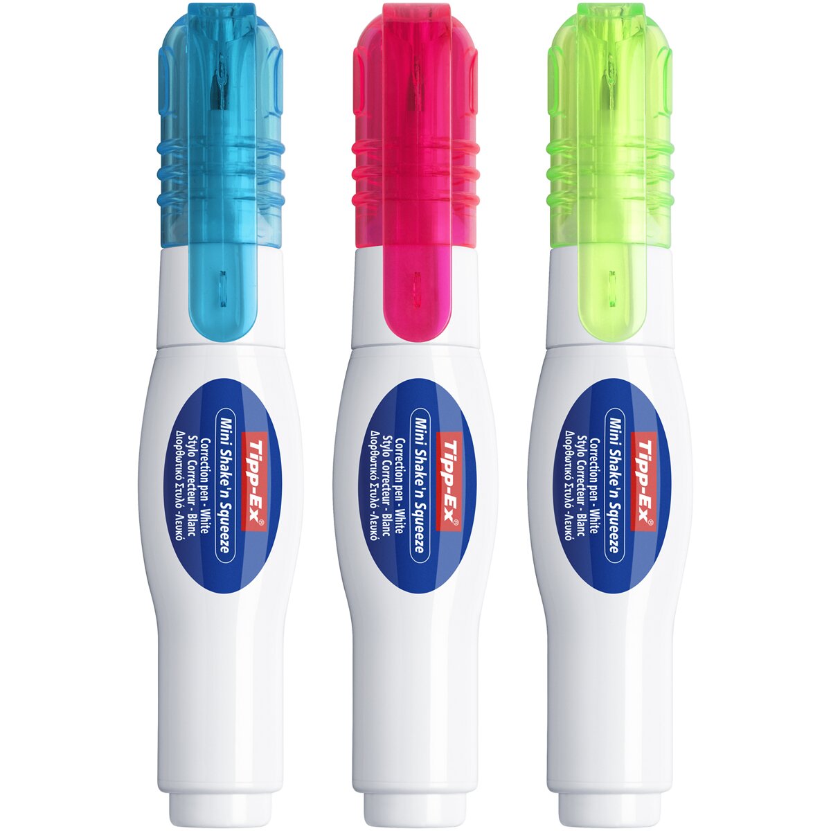 Pack de 2+1 Canetas Esferográficas de Correctores Líquidos Tipp-Ex, Mini Shake&Squeeze 4