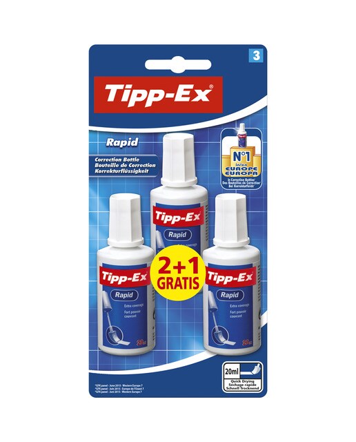 Imagem 0 de Pack de 2+1 Correctores Líquidos Tipp-Ex Rapid