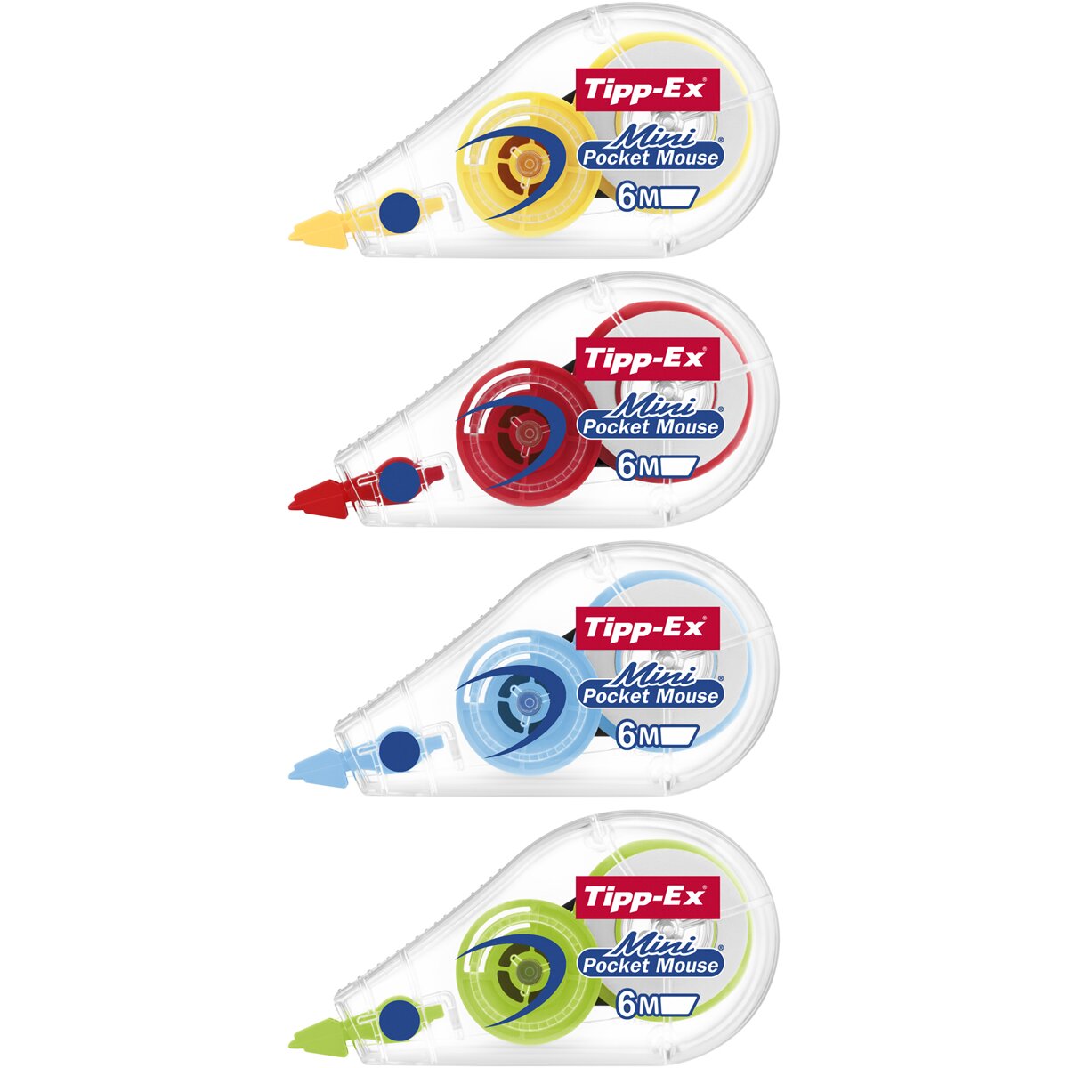 Pack de 2+1 cintas correctoras Tipp-Ex mini pocket mouse fashion BIC 2
